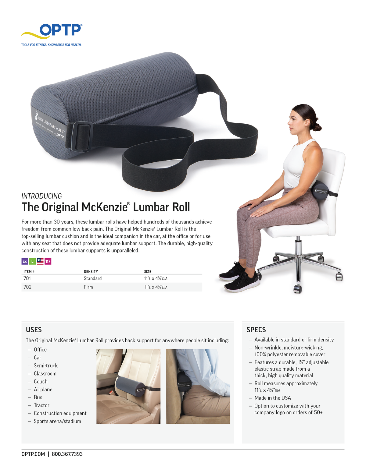 The Original McKenzie® Lumbar Roll
